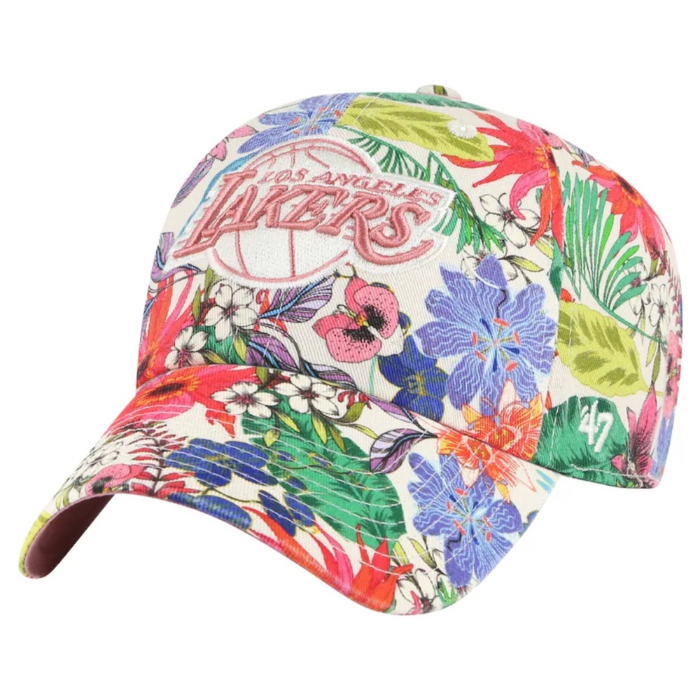 Women's '47 Cream Los Angeles Lakers Pollinator Clean Up Adjustable Hat- NEW